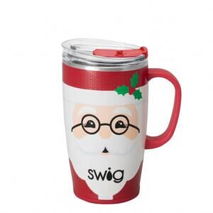 NEW SWIG LIFE mr. claus travel mug - 18oz in red & white